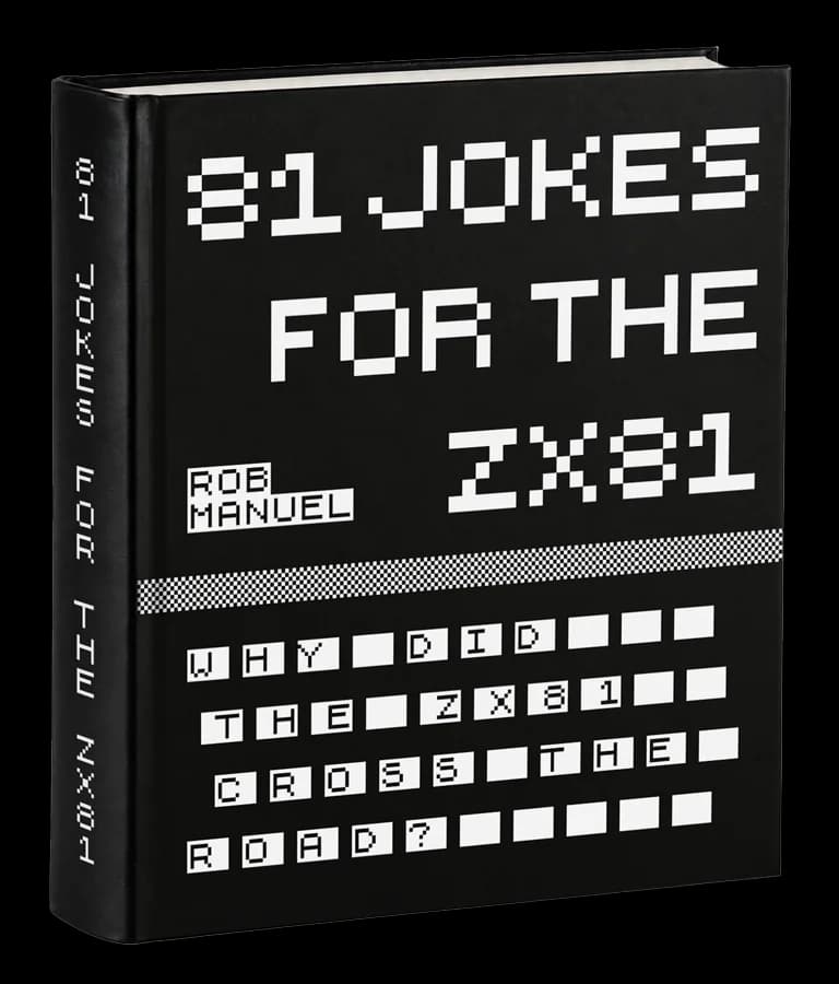 The hardback of 81 Jokes for the ZX81 by Rob Manuel