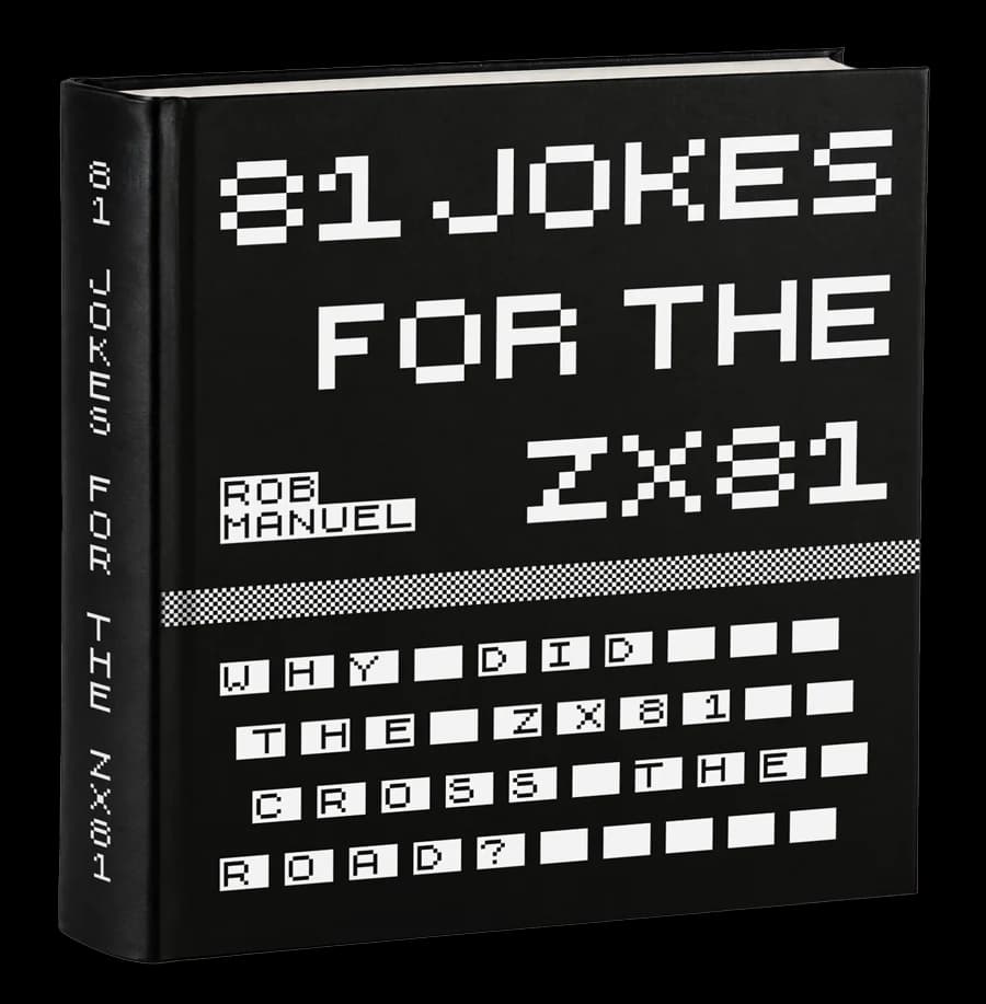 The hardback of 81 Jokes for the ZX81 by Rob Manuel